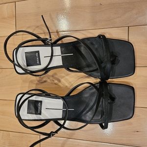 Black strappy sandals (size 8.5)